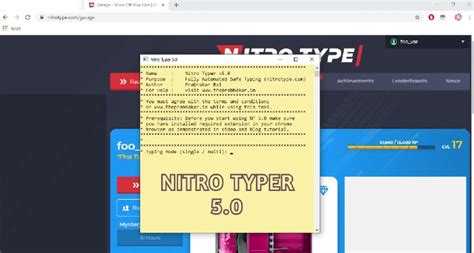 Nitro Typer 50 Ultimate Bot 2020 For Nitro Type Download Madcap