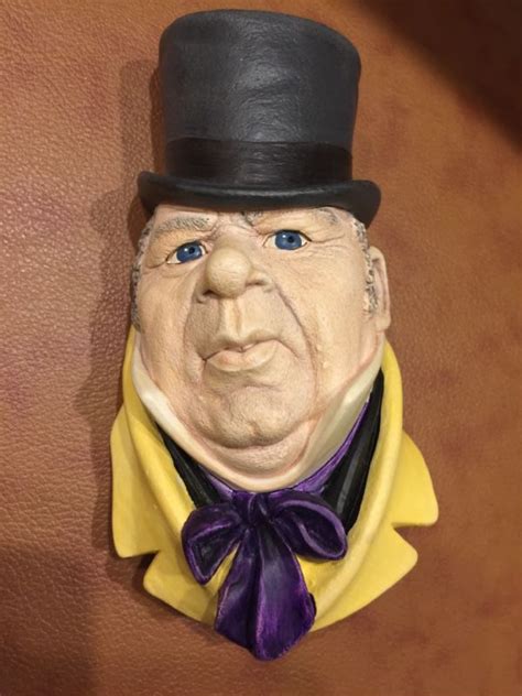 Mr Micawber Chalkware Head Vintage Bossons Dickens David Copperfield