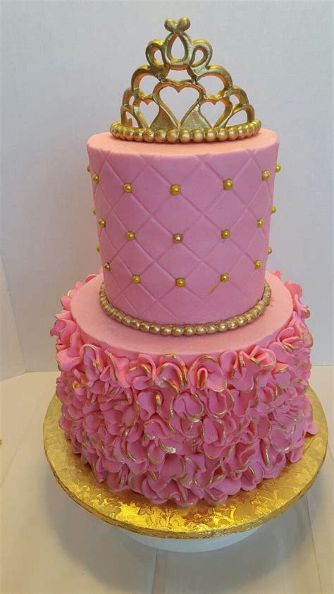 Pink Princess Ruffle Cake Cake Creations Ruffle Cake Cake