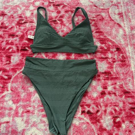 Aerie Bikini Set Top Small Bottoms Medium Worn A Few Depop