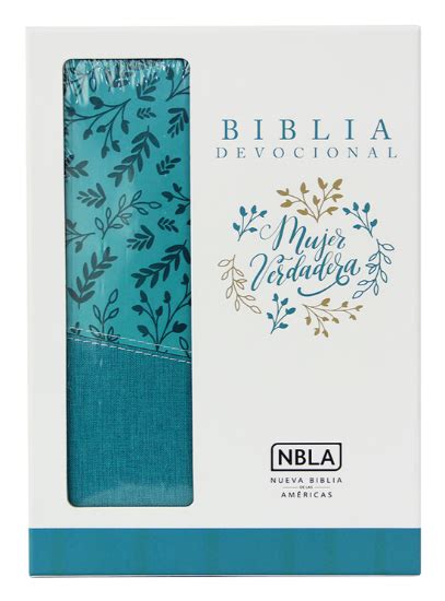 Recursos Biblicos Biblia Devocional Mujer Verdadera NBLA Duo Tono Aqua