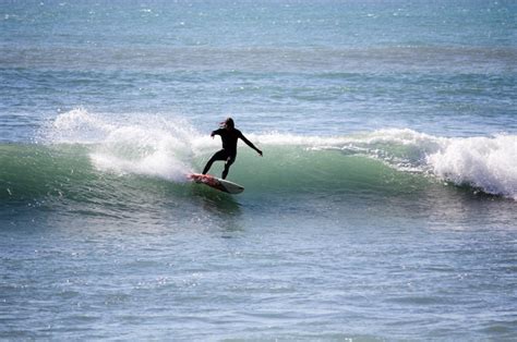 Surfing Sandbridge Beach Outer Banks Virginia USA