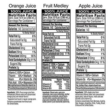 Tropicana 3 Flavor Classic Variety Pack Juice Shelf Stable Juice Drinks