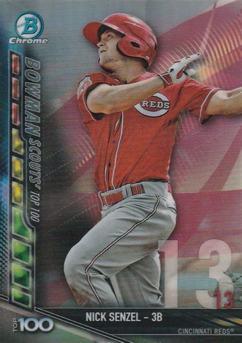 Bowman Chrome Scouts Top Refractors Btp Nick Senzel At