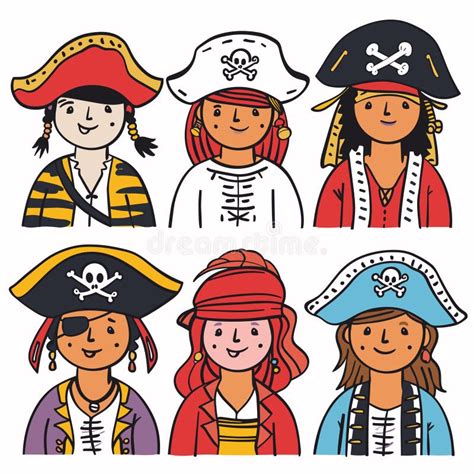 Diverse Pirates Stock Illustrations 15 Diverse Pirates Stock