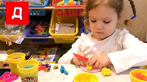 Пластилин Плейдо Шашлык из Пластилина На Канале У Даши Play Doh - YouTube