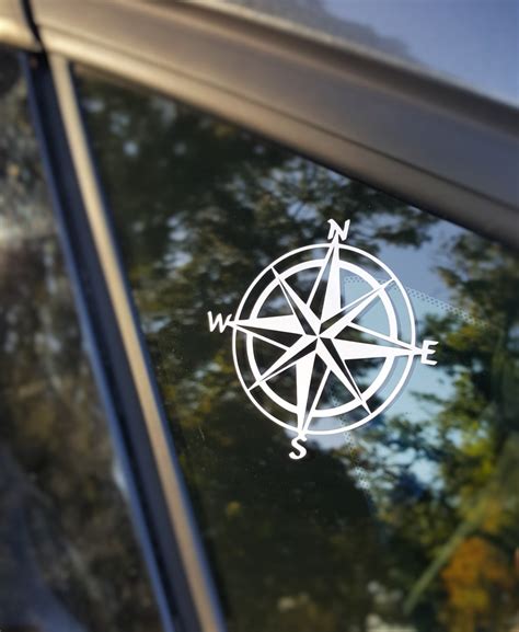 Decal Compass Laptop Decallaptop Stickercar Stickercar - Etsy