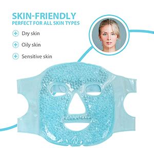 Amazon Newgo Cooling Gel Face Mask Freezable Ice Face Mask Hot Cold Face Compress For
