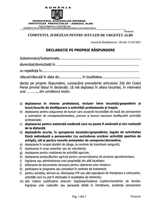 Hot R Rea Nr Cjsu Alba Din Aprilie Privind Propunerea De Prelungire A Masurii De