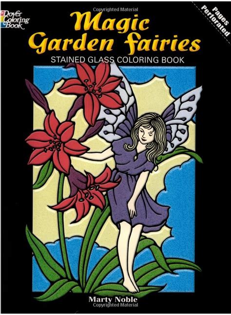 Magic Garden Fairies Stained Glass Coloring Book Dover Stained Glass Coloring Book Coloring