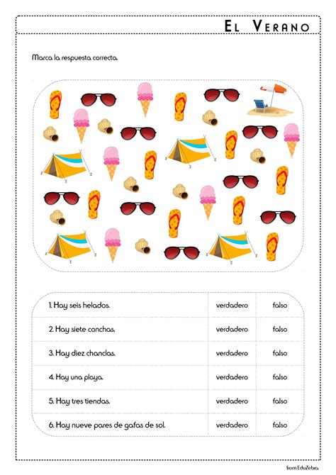 Summer Vocabulary in Spanish - El Verano - Activity Pack | Kindergarten ...