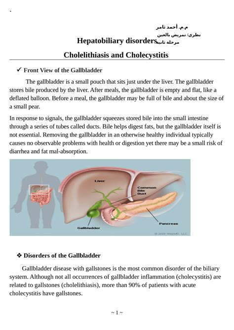 Pdf Cholelithiasis And Cholecystitis Front View Of The Gallbladder