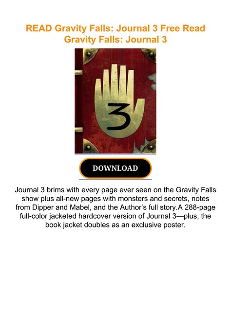 READ Gravity Falls: Journal 3 Free Read Gravity Falls: Journal 3 by ebooksnew - Issuu