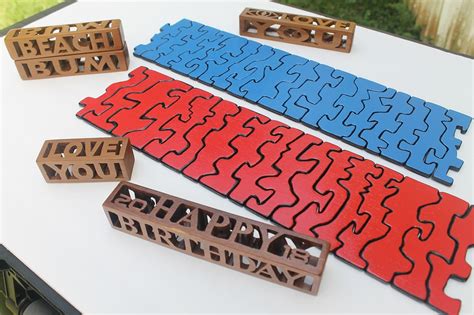 2 Easy Scroll Saw Projects - 3D Word Blocks & Wrap-Around Puzzles