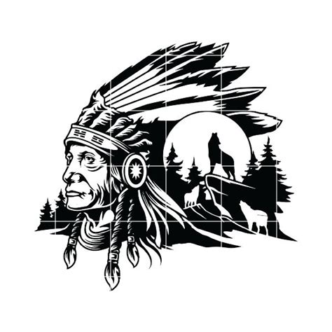 American Indian SVG Pensil