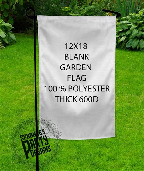 Sublimation Blank Garden Flags Set Of 5 12x18 Single Sided Etsy