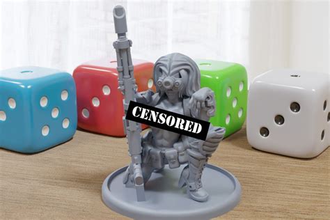 NSFW Sniper Babe D Printed Minifigures For Fantasy Miniature Tabletop Games TTRPG DND