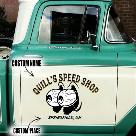 Pcs Personalized Eye Ball Hot Rod Kustom Garage Low Brow Art Set Vinyl Stickers