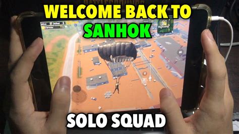 WELCOME BACK TO SANHOK GAMEPLAY WITH HANDCAM PUBG MOBILE YouTube