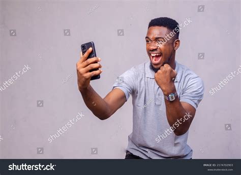 Guy Excited News He Saw On Stock Photo 2174702903 | Shutterstock