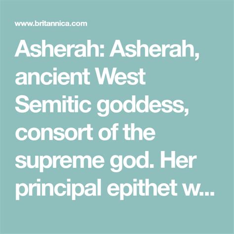 Asherah | Semitic goddess | Goddess, God, Mother goddess