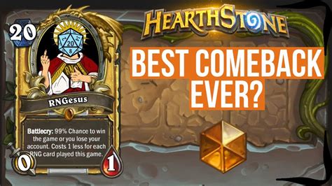 Hearthstone F2P Road To Legend Insane Comeback S2E15 YouTube