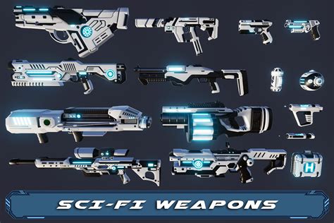 Sci-Fi Battle Weapons | 3D Weapons | Unity Asset Store