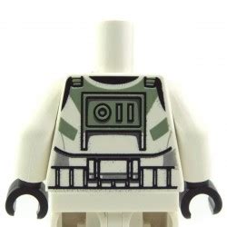 Lego Acessories Minifig White Torso Sw Armor Clone Trooper Clone Wars