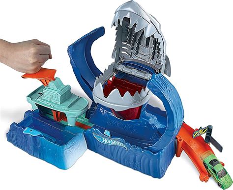 Pista Hot Wheels City Robô Tubarão GJL Mattel Star Brink Brinquedos