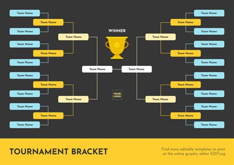 16 Bracket Template Using Python To Model A Single Elimination Images