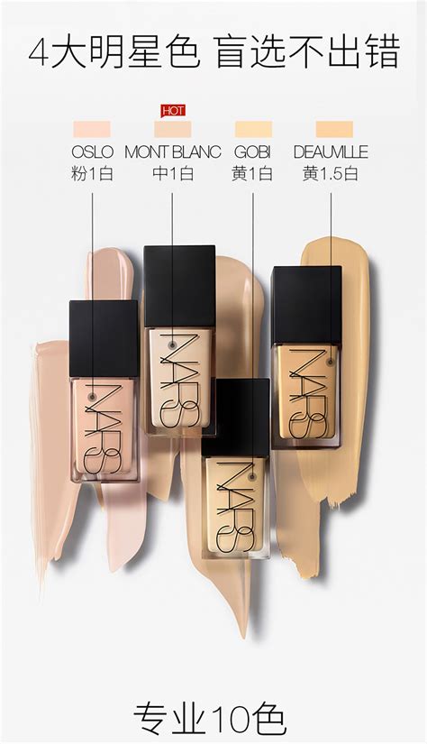 Nars 流光美肌粉底液 L25 30ml免税价格免税课代表