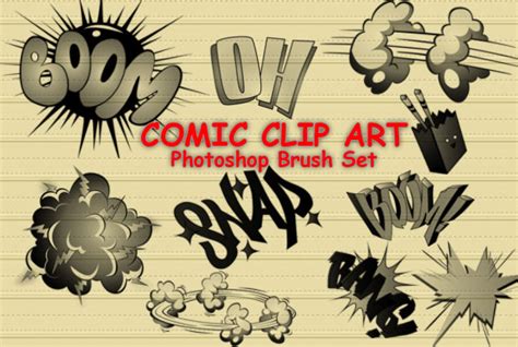 14 Comic Cartoon Photoshop Brushes | PHOTOSHOP FREE BRUSHES