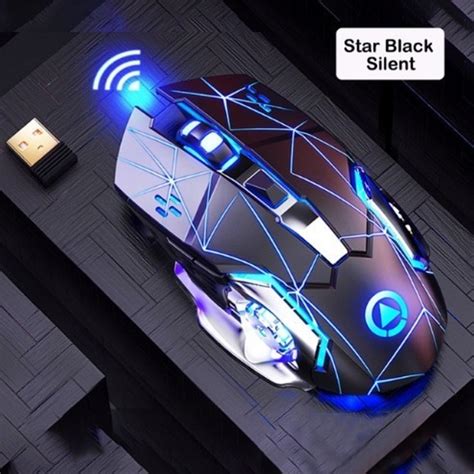 Мышь беспроводная A4 с подсветкой Star Black аккумуляторная – фото ...