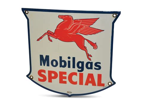 Mobilgas Special With Pegasus Porcelain Sign Auburn Fall 2019 RM