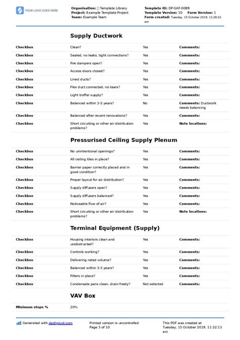 HVAC Inspection Checklist Template Better Than Excel Or PDF