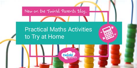 Practical Maths Activities To Try At Home Twinkl