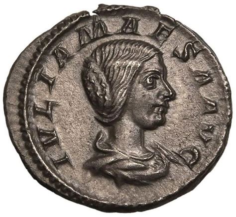 Roman Empire Julia Maesa Augusta Ad Denarius Auction