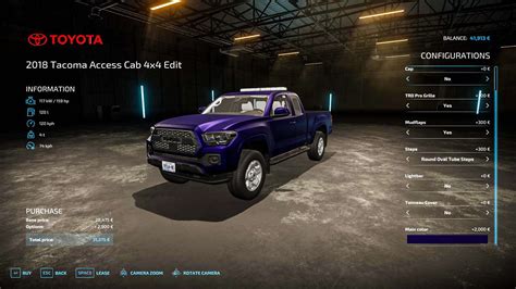 Toyota Tacoma V1 0 0 0 Farming Simulator 25 Mody FS22 Mody