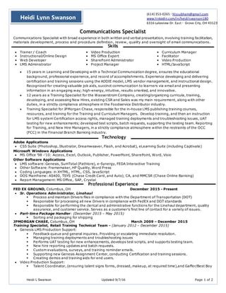 Heidi L Swanson Resume 2016 PDF