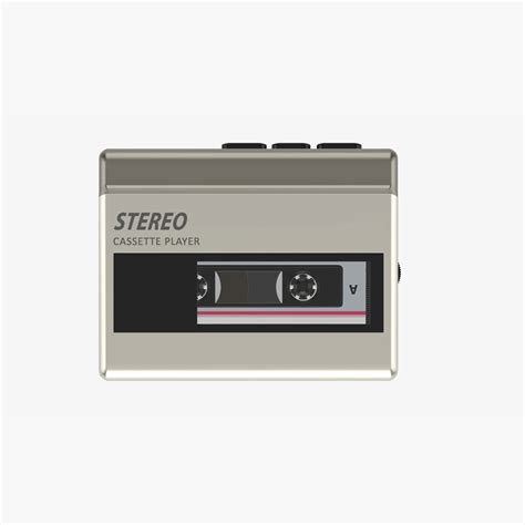 Cassette Tape Player 3D model - Download Audio Devices on 3DModels.org