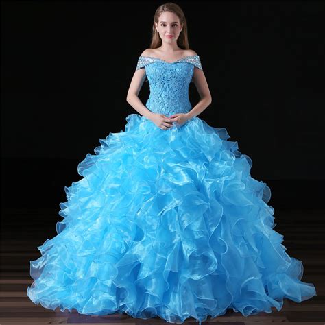 Quinceanera فستان فاخر للحفلات الراقصة 2019 مقاس كبير مثير مطرز