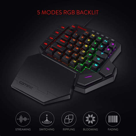 Teclado Keypad Profesional Gamer Redragon K585 RGB Diti Mecanico Switch