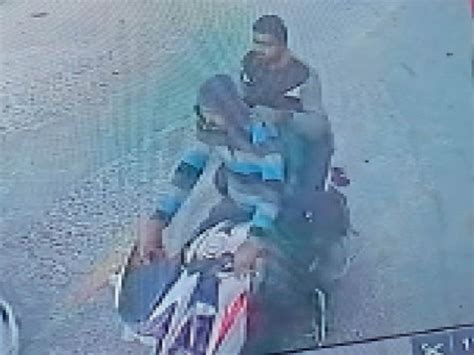 Two Miscreants Riding A Bike Abused An Old Man Who Came To Deposit