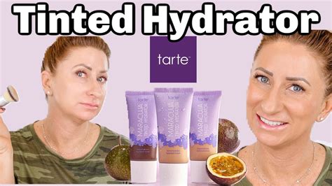 Wear Test Tarte Maracuja Hydrating Tinted Moisturizer Over 40 Combination Skin Youtube