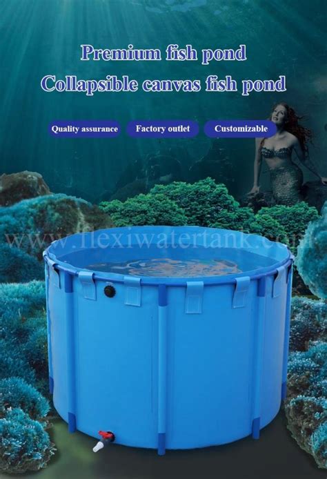 Round Foldable Pvc Fish Tanks Poly Tank Aquaculture Fish Farming