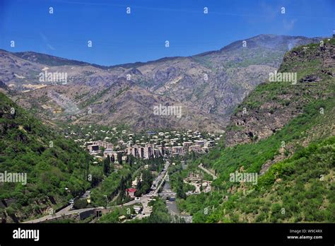 The city in mountains of the Caucasus, Armenia Stock Photo - Alamy