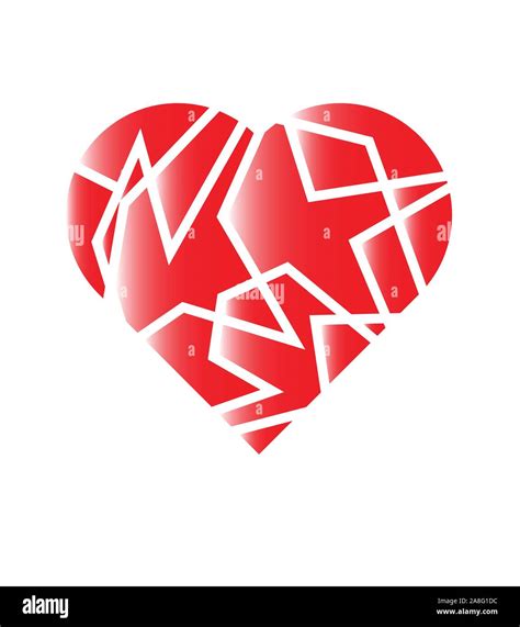 broken heart symbol Stock Vector Image & Art - Alamy