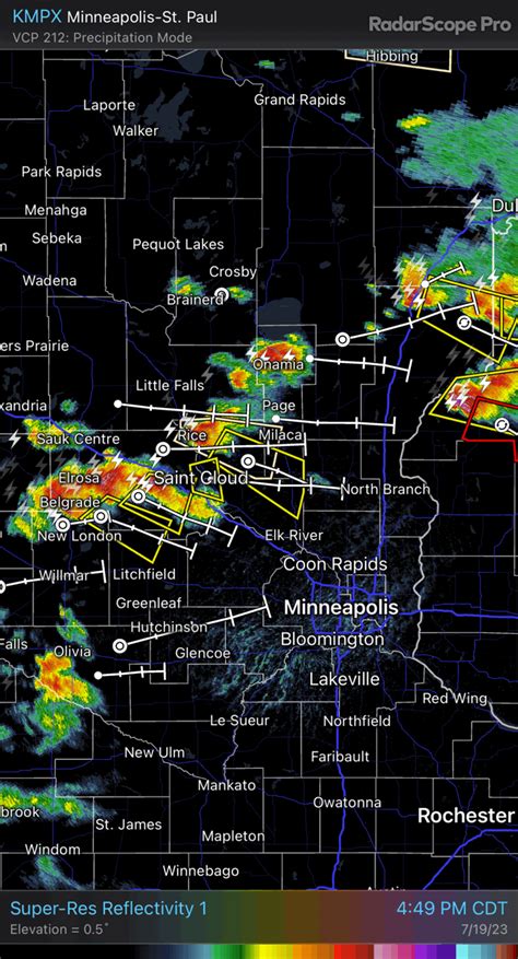 Severe Thunderstorm Watch Storms Pushing East Towards Twin Cities