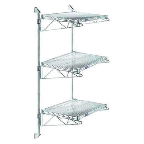 48 In X 18 In 3 Shelves Wire Wall Shelf 45tv99gacb18 54 1848s