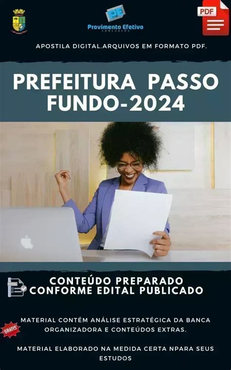 Provimento Efetivo Concursos Apostila Pref Passo Fundo Psic Logo